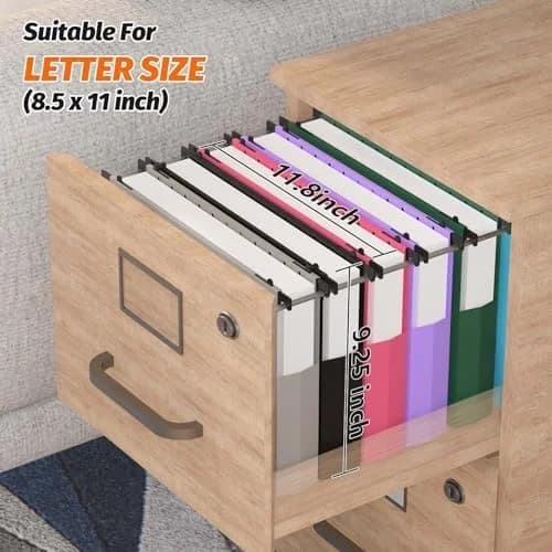 12-Pack Heavy-Duty Expanding File Folders with 2-Inch Capacity, Plastic Hanging Organizers for Letter-Size Documents