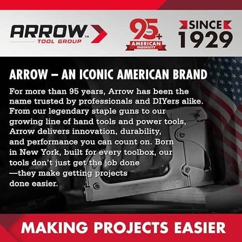Essential Arrow Electric Staple Gun Kit, Corded Stapler with 3750 Pieces T50 1/4", 3/8", 1/2" Staples, for Uph